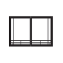 Empire Black Mission Rectangle Door Set DVDB1MBL