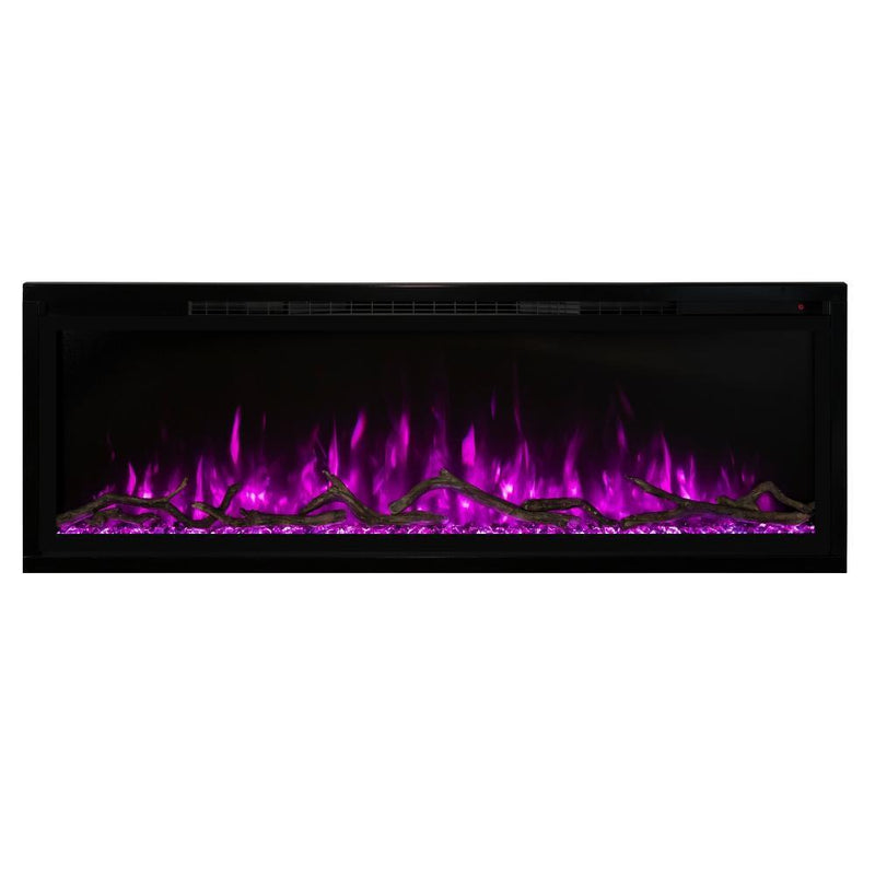 Modern Flames Spectrum Slimline 100" Wall Mount/Recessed Electric Fireplace - SPS-100B