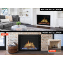 Modern Flames Orion Traditional 30" Heliovision Virtual Built-in Electric Fireplace | OR30-TRAD