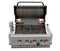 Mont Alpi 400 Built-in Gas Grill / 4-Burner Grill, Infrared Back Burner, Stainless Steel, Rotisserie Kit / MABi400