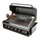 Mont Alpi 805 Black Stainless Steel Built-In Grill / 6-Burner Grill, Infrared Back Burner, Rotisserie Kit / MABi805-BSS