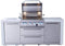 Mont Alpi 400 Deluxe Island / 4-Burner Grill, 2 Infrared Burners, Stainless Steel, Rotisserie Kit, Cover / MAi400-D