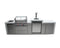 Mont Alpi 400 Deluxe Island with Kegerator / 4-Burner Grill, 2 Infrared Burners, 3 Beer Taps, Stainless Steel / MAi400-DKEG