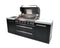 Mont Alpi 805 Black Stainless Steel Island / 6-Burner Grill, 2 Infrared Burners / MAi805-BSS