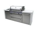 Mont Alpi 805 Deluxe Island / 6-Burner Grill, 2 Infrared Burners, Stainless Steel, Rotisserie Kit, Cover / MAi805-D