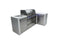 Mont Alpi 805 Deluxe Island with 90 Degree Corner / 6-Burner Grill, 2 Infrared Burners, Stainless Steel / MAi805-D90C