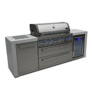 Mont Alpi 805 Deluxe Island with Fridge Cabinet / 6-Burner Grill, 2 Infrared Burners, Fridge, Stainless Steel  / MAi805-DFC