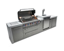 Mont Alpi 805 Deluxe Island with Kegerator / 6-Burner Grill, 2 Infrared Burners, 3 Beer Taps, Stainless Steel / MAi805-DKEG