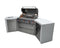 Mont Alpi 805 Deluxe Island with Two 45 Degree Corners/ 6-Burner Grill, 2 Infrared Burners, Stainless Steel / MAi805-D45