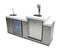 Mont Alpi Beverage Center with Kegerator / Kegerator, Sink, Fridge, 3 taps / MA-BEVKEG