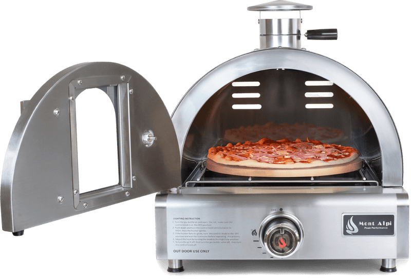 Mont Alpi Portable Tabletop Pizza Oven / Stainless Steel, Bake, Roast / Outdoor Kitchen, RV, Camping / MAPZ