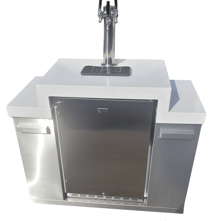 Mont Alpi Outdoor Kegerator / Stainless Steel, Lockable, 3 Independent Taps / MA-KEG