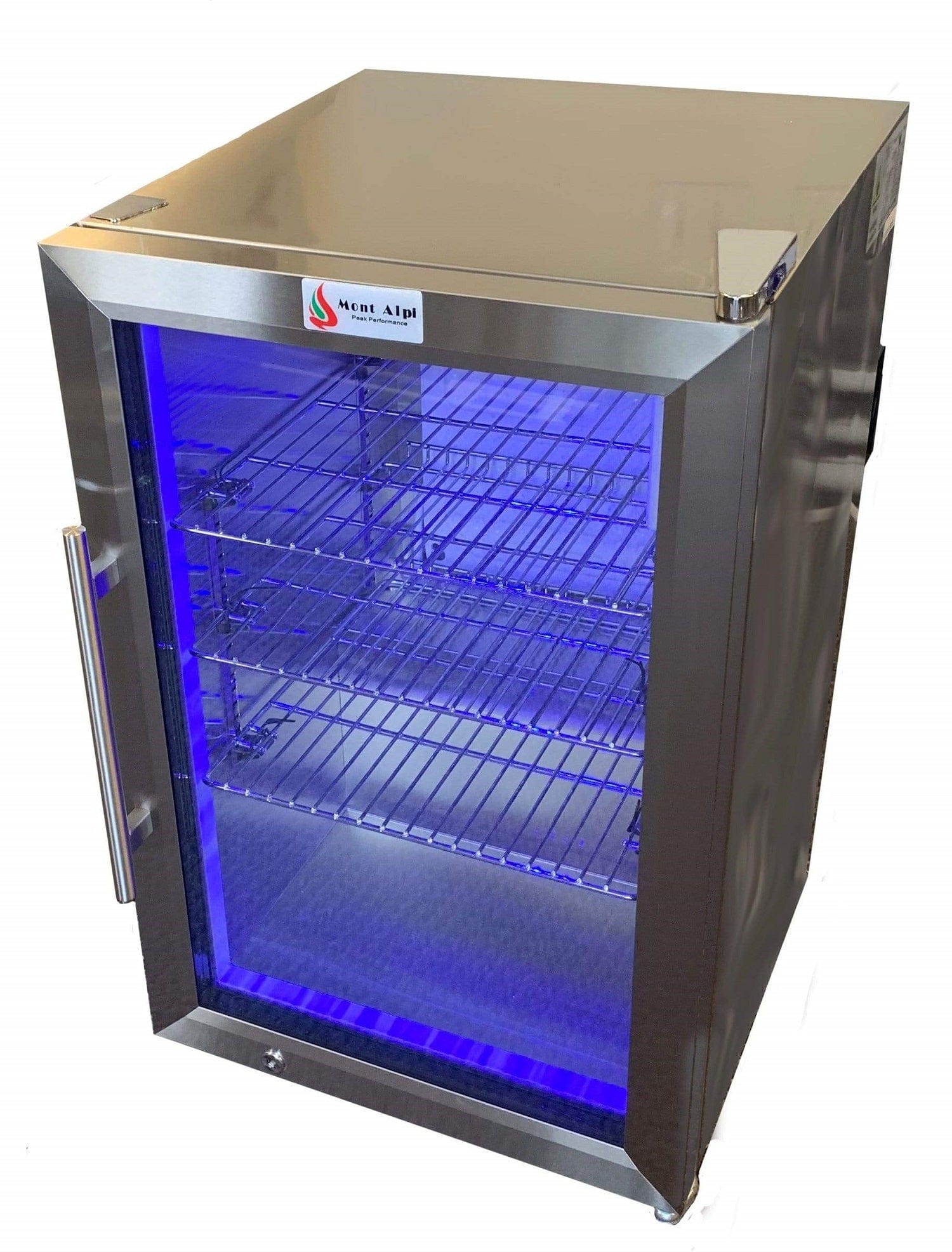 Mont Alpi Outdoor Refrigerator / Lockable, Blue LED Lights / MAF