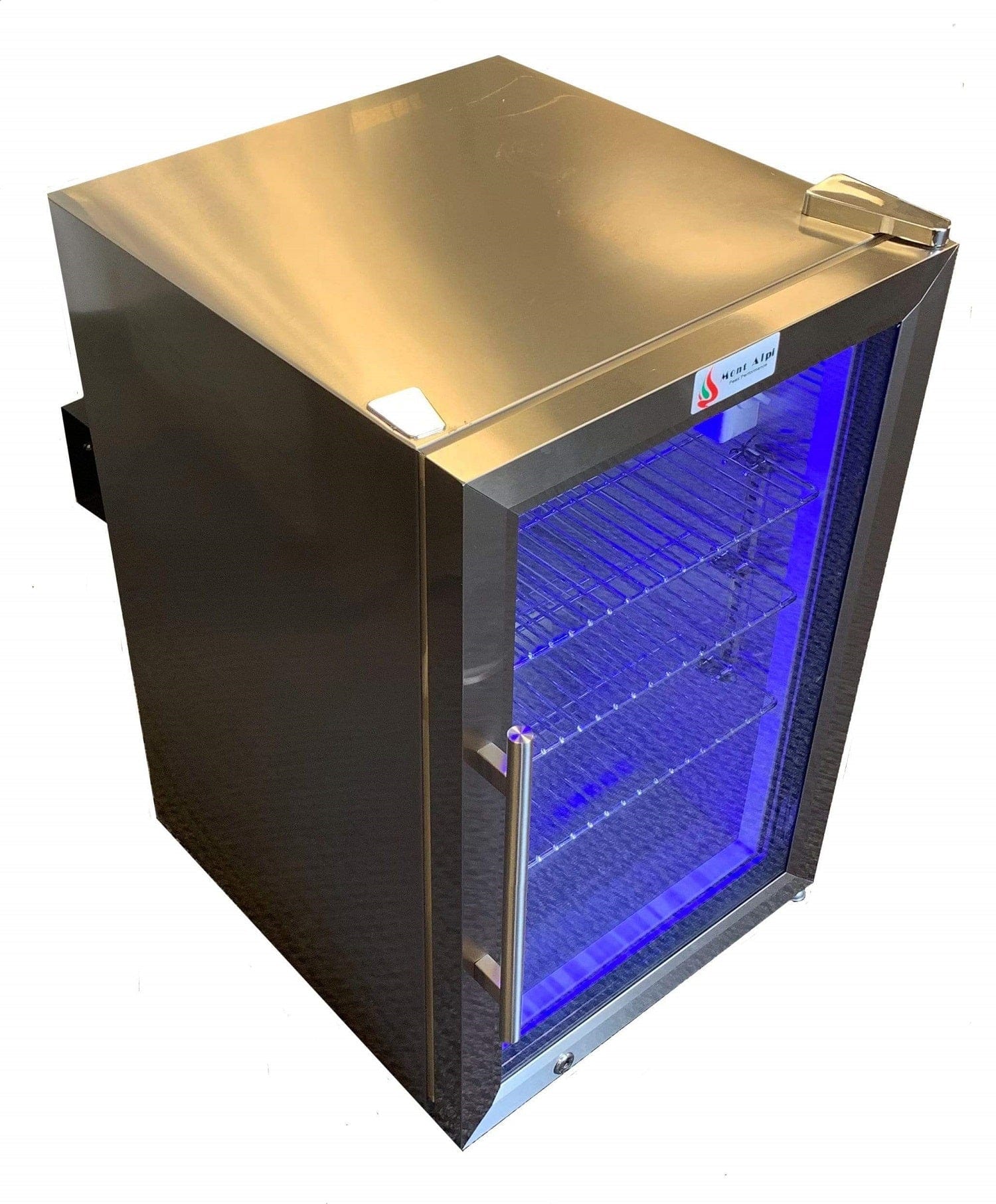 Mont Alpi Outdoor Refrigerator / Lockable, Blue LED Lights / MAF