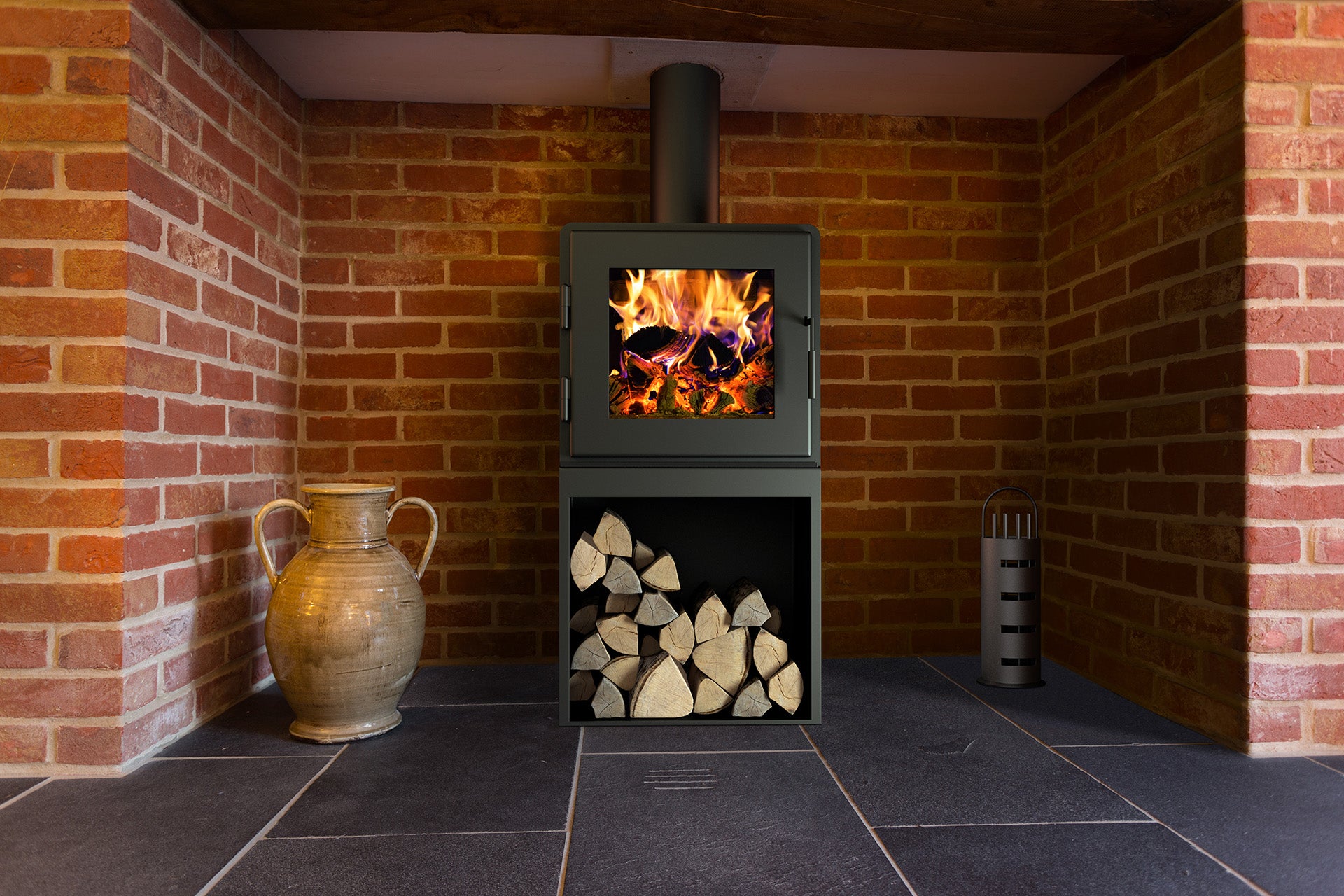 MF Fire Nova Tower Wood Burning Stove