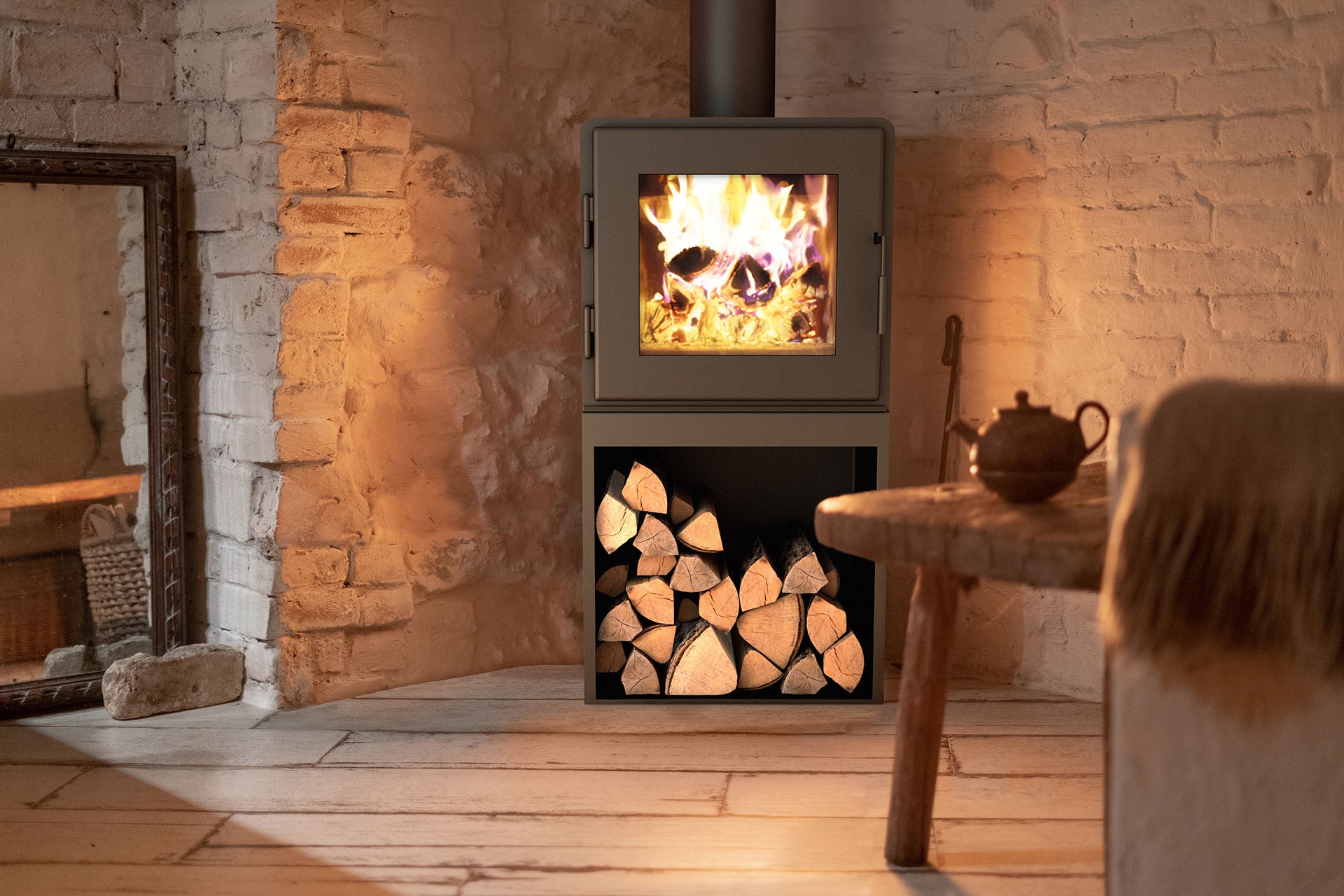 MF Fire Nova Tower Wood Burning Stove