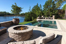 Warming Trends UPKBW Belgard Weston Universal Paver Kit with Crossfire Brass Burner and 39" Circular Aluminum Plate