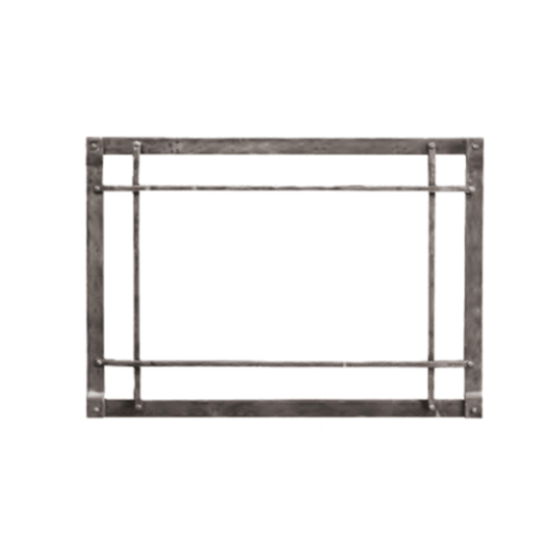 Empire Distress Pewter Forged Iron Rectangular Front Inset DFF40CPD