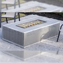 Warming Trends Crossfire FR Rectangular with Linear Ready To Finish Fire Pit Kit, 48x30x18-Inch