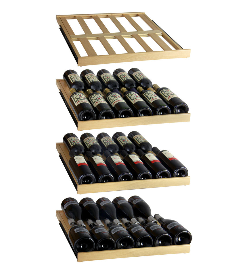 Allavino - 48"  346-Bottle Three-Zone FlexCount Classic II Tru-Vino Side by Side Wine Cooler (BF 3Z-YHWR7274-S20)