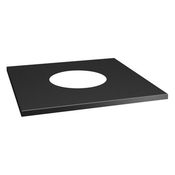 Drolet SQUARE WALL TRIM COLLAR SINGLE WALL BLACK - 6''˜ SP00170