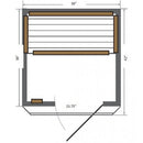 SunRay Barrett 1-2 Person Indoor Infrared Sauna HL100K2