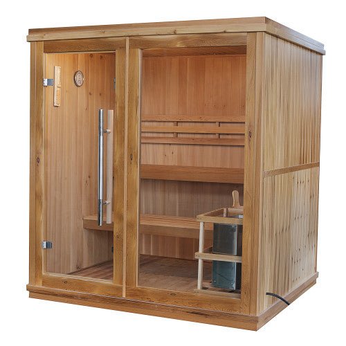 SunRay Charleston HL400TN | 4-Person Indoor Traditional Sauna