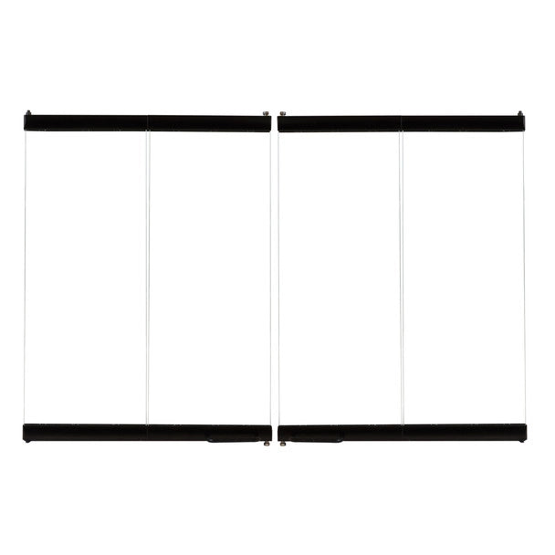 Superior 42-Inch Ebony Finish Mosaic Masonry Bi-Fold Glass Doors for WRT6042 & WRE6042 Wood Burning Fireplaces - BDMO42E