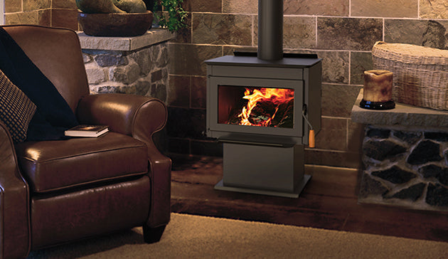 Superior Fireplaces Freestanding Wood Burning Stove - Steel WXS2021WS-B