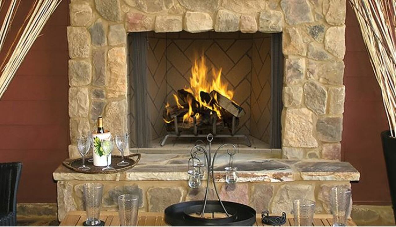 Superior Fireplaces Outdoor Wood burning Masonry Fireplace - WRE6036- 42