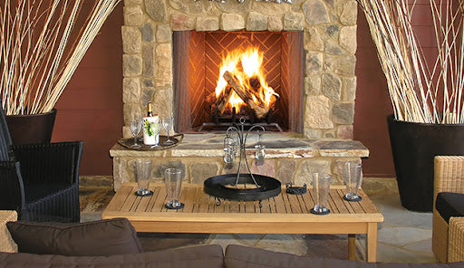 Superior Fireplaces Outdoor Wood burning Masonry Fireplace - WRE6036- 42