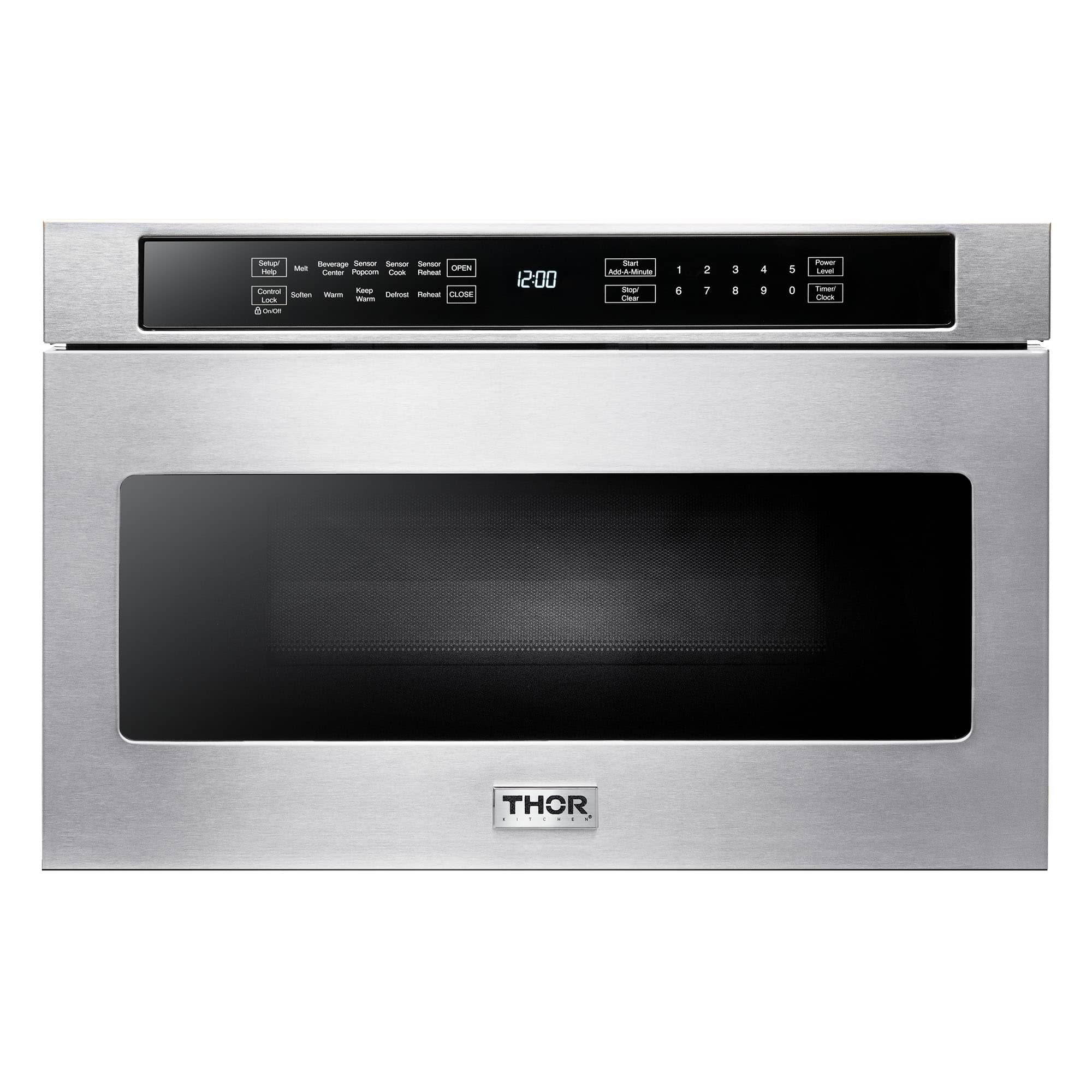 Thor Kitchen 24-Inch Microwave Drawer with Sensor Cooking in Stainless Steel (TMD2401)