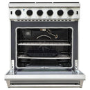 Thor Kitchen 30-Inch Gas Range with 5 Burners, 4.55 cu. ft Oven in Stainless Steel LRG3001ULP