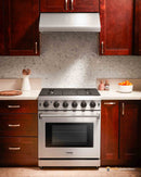 Thor Kitchen 30-Inch Gas Range with 5 Burners, 4.55 cu. ft Oven in Stainless Steel (LRG3001U)