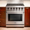 Thor Kitchen 30-Inch Gas Range with 5 Burners, 4.55 cu. ft Oven in Stainless Steel (LRG3001U)