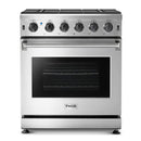 Thor Kitchen 30-Inch Gas Range with 5 Burners, 4.55 cu. ft Oven in Stainless Steel (LRG3001U)