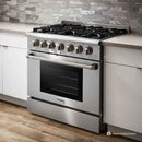 Thor Kitchen 36-Inch 5.2 cu. ft. Oven Dual Fuel Range in Stainless Steel (HRD3606U)