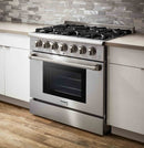 Thor Kitchen 36-Inch 5.2 cu. ft. Professional Gas Range in Stainless Steel (HRG3618U)