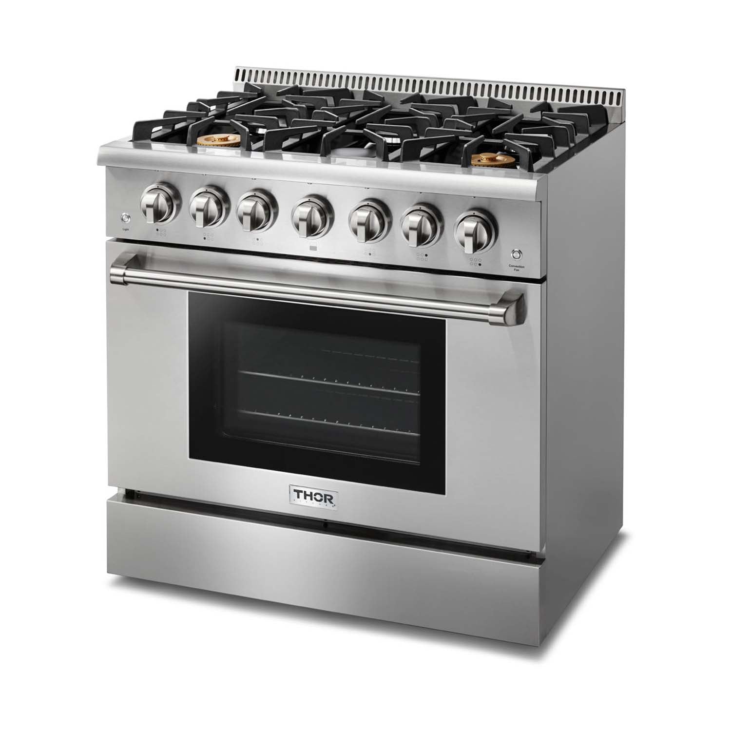 Thor Kitchen 36-Inch 5.2 cu. ft. Professional Gas Range in Stainless Steel (HRG3618U)