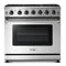 Thor Kitchen 36-Inch 6.0 Cu. Ft Single Oven Professional Gas Range in Stainless Steel (LRG3601U)