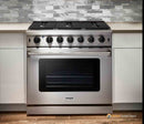 Thor Kitchen 36-Inch 6.0 Cu. Ft Single Oven Professional Gas Range in Stainless Steel (LRG3601U)