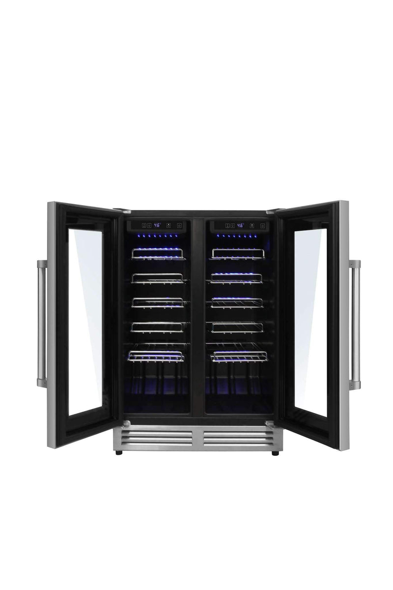 Thor Kitchen Built-in Dual Zone Wine Cooler with 42-Bottle Capacity (TWC2402)