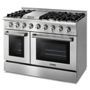 Thor Kitchen 48-Inch 6.7 cu. ft. Professional Gas Range in Stainless Steel with Double Oven HRG4808ULP