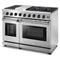 Thor Kitchen 48-Inch 6.8 cu. ft. Double Oven Gas Range in Stainless Steel LRG4807ULP