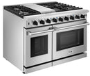 Thor Kitchen 48-Inch 6.8 cu. ft. Double Oven Gas Range in Stainless Steel LRG4807ULP