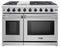 Thor Kitchen 48-Inch 6.8 cu. ft. Double Oven Gas Range in Stainless Steel LRG4807ULP