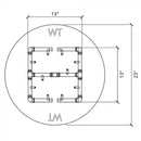 Warming Trends Crossfire UPK Universal Paver Kit For 23-25-Inch Circular or Square Openings