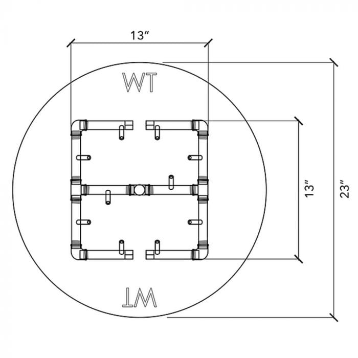 Warming Trends Crossfire UPK Universal Paver Kit For 23-25-Inch Circular or Square Openings