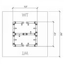 Warming Trends Crossfire UPK Universal Paver Kit For 23-25-Inch Circular or Square Openings