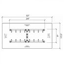 Warming Trends Crossfire UPK Universal Paver Kit For 32x17.5-35x20.5-Inch Rectangular Openings